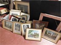 Large Lot-Framed Pictures, Picture Frames(New)