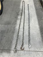 2- Chains with Hooks, 1- 14 ft : 1~ 11 ft