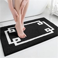 HOMEIDEAS Bathroom Rug, Soft and Water Absorbent B