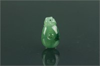 Chinese Fine Green Jadeite Small Pendant
