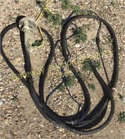 Black hose with sump pump.