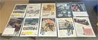 10 VINTAGE PIECES OF ADVERTISING / SHIPS