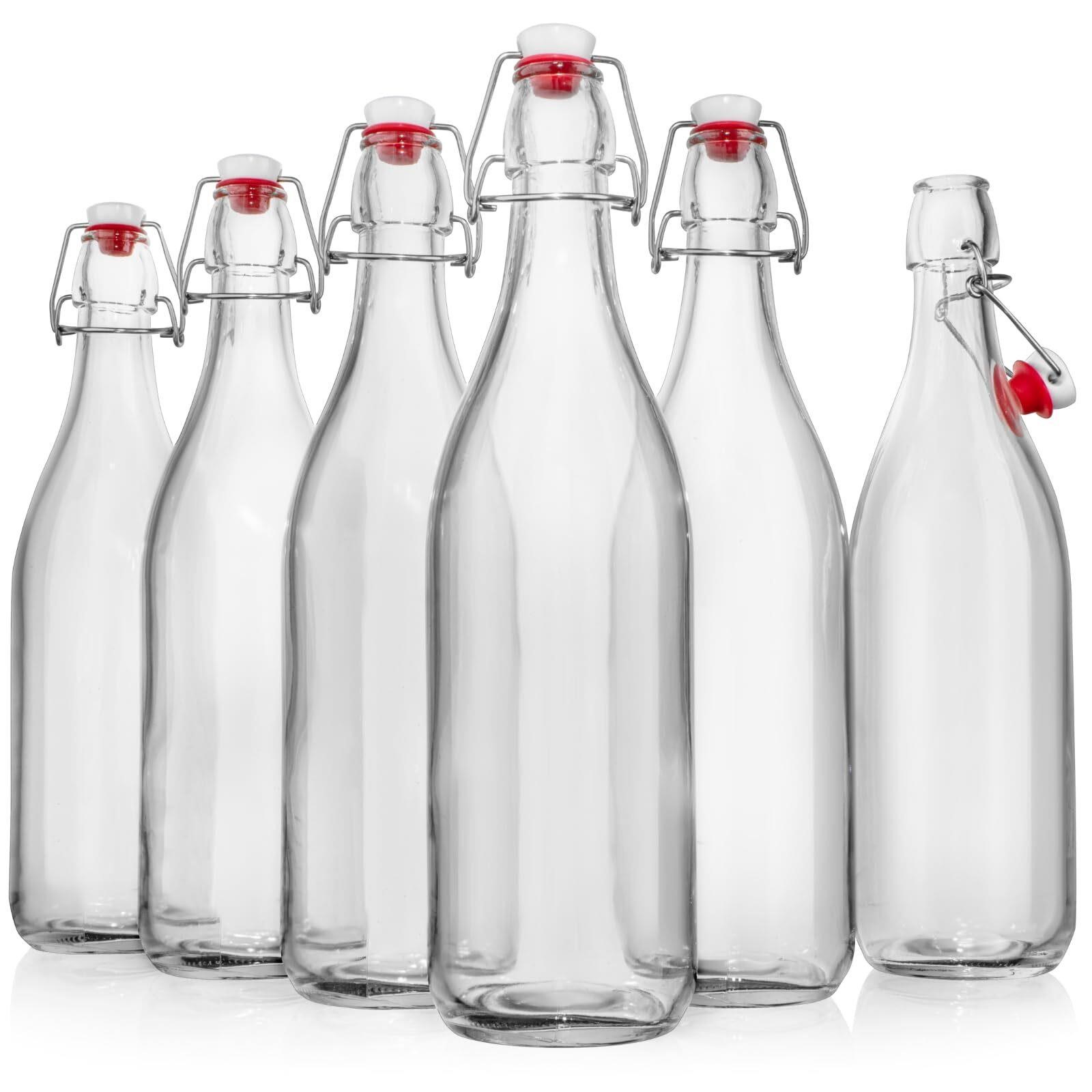 WILLDAN Giara Glass Bottle with Stopper Caps, Set