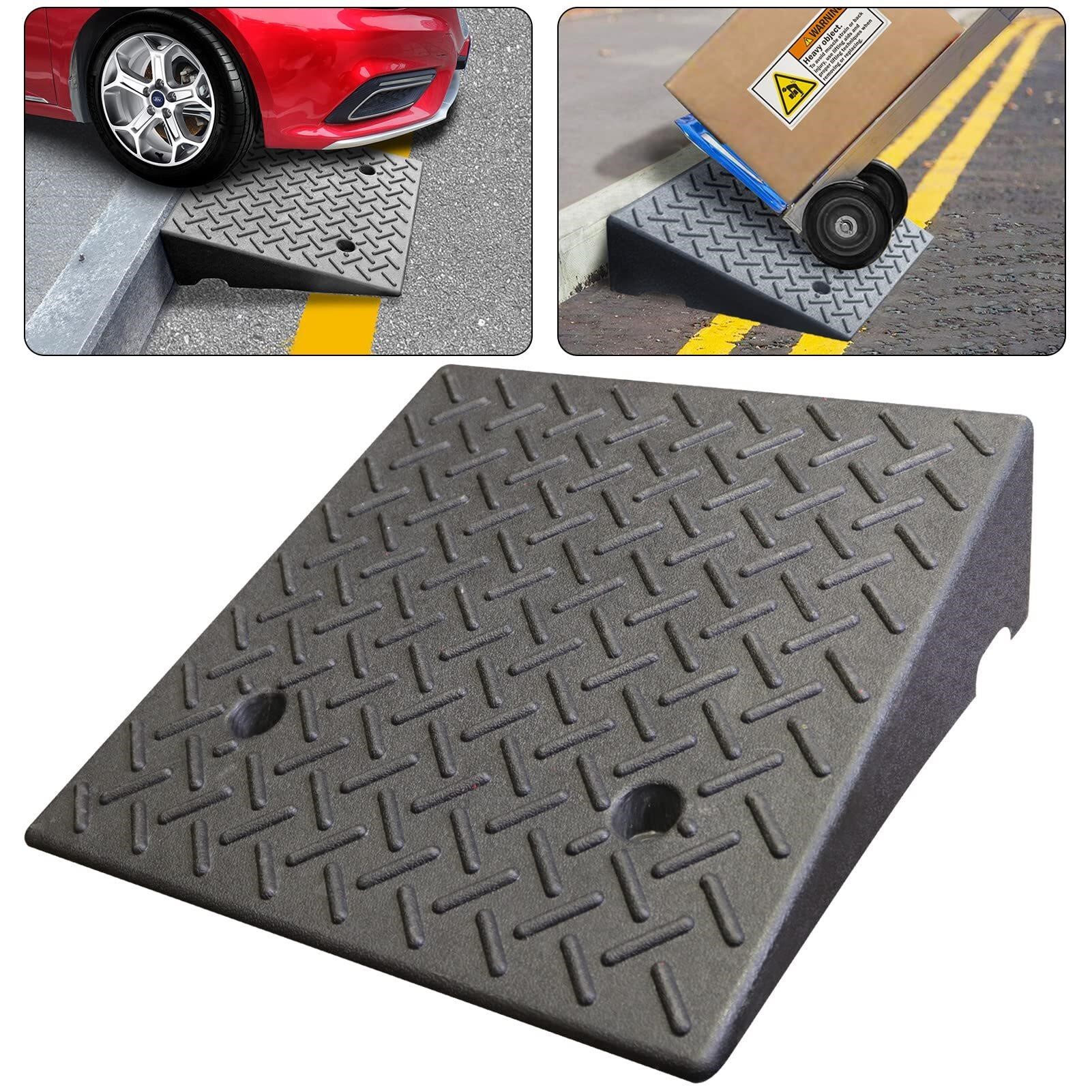 Driveway Curb Ramp - Portable Heavy Duty Rubber