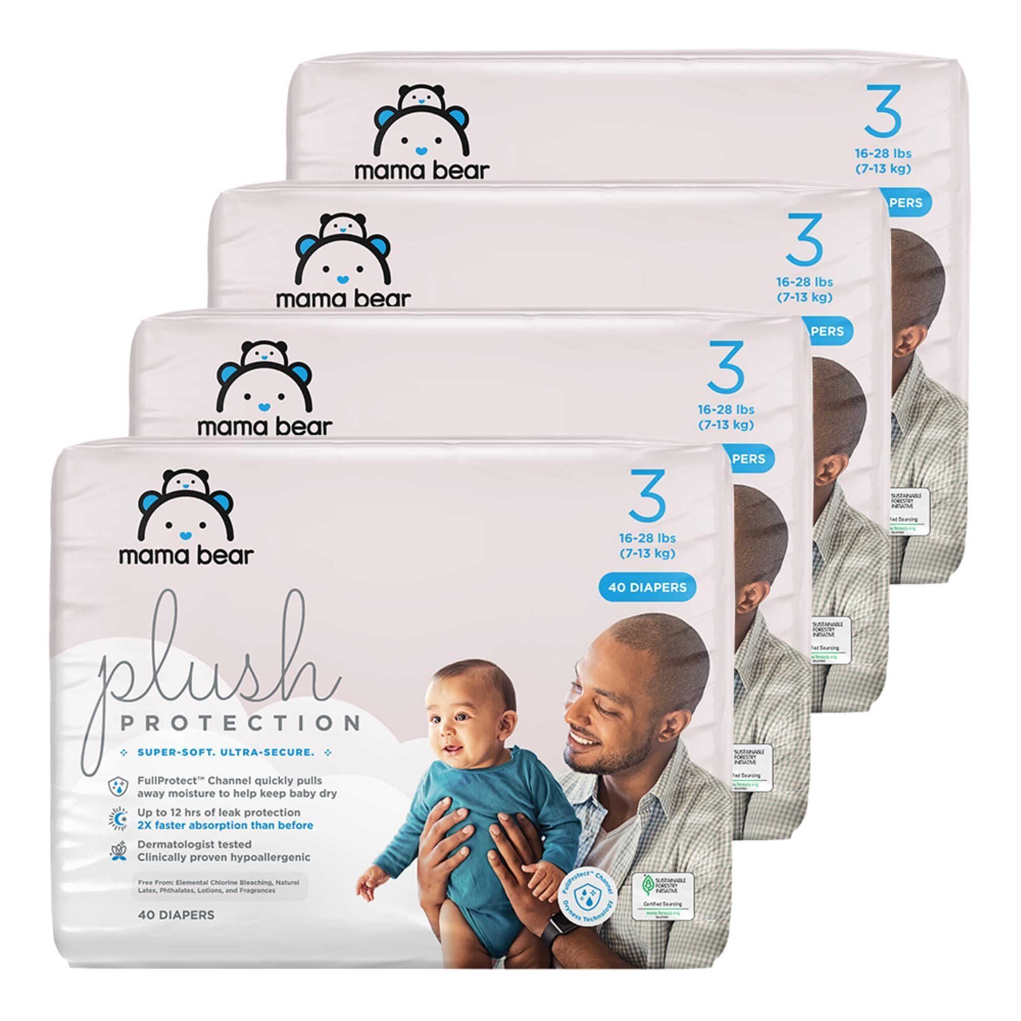 Amazon Brand - Mama Bear Plush Protection Diapers