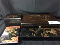 Oriental Wooden Lacquer Boxes