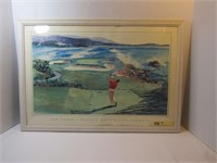 "Par Three Pebble Beach" Golf Picture-26"x39"