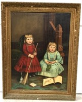 C. 1880 Signed Oil On Canvas In Period Frame