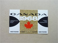 canada timbres 1968 carnet souvenir