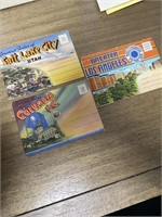 E2) vintage souvenir postcard folder kit Salt