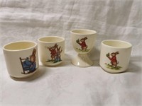 Vintage Royal Doulton Bunnykins Egg Cups (4)