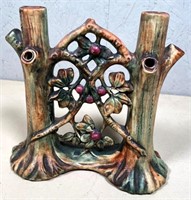 Weller pottery- Apple Orchard double bud vase