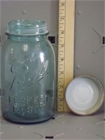Antique "Blue" Ball Perfect Mason Jar w Lid