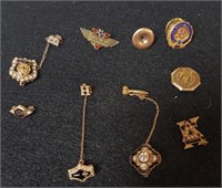 Sorority Pins, Hall-Neal pin, Warner Machine pin