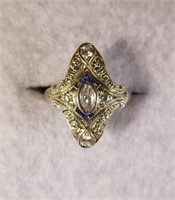 18kt Art Deco Diamond Ring