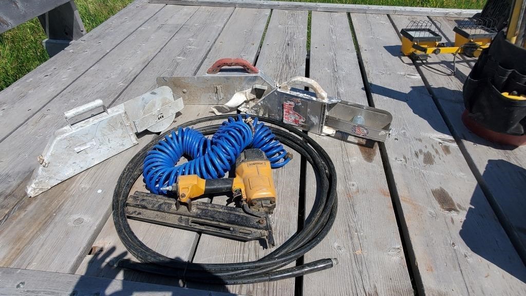 Air Nailer, Hose, Tools, Etc.