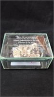 Glass box with gemstone cute saying