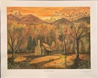 "Cades Cove in October" print by F. Evans