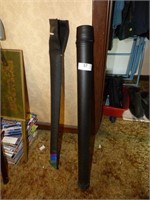 2 POOL CUE STICKS AND CASES