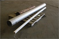 Roll of House Wrap & Stainless Steel Pipe Approx