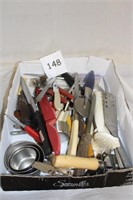 KITCHEN UTENSILS BOX LOT