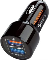 Hussell Car Charger Adapter - 3.0 Portable USB