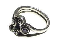 1 Sterling Ring Size 7 - 7 Grams
