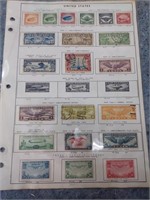 Single Page Double Sided Stamp Page. Air Mail