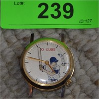 VINTAGE GO CUBS WATCH FACE- HONG KONG- UNTESTED