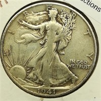 1941 S Walking Liberty 50c