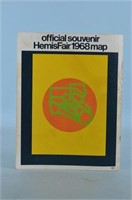 Official Souvenir Hemis Fair 1968 Map