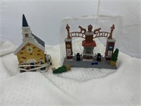 City Zoo Christmas Scene & Church