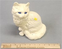 Cat Doorstop Painted Cast Iron Persian