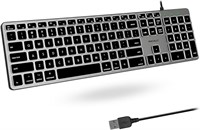 Macally Backlit Keyboard - Space Gray