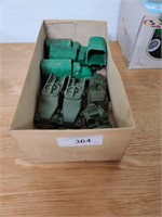 8 Vintage army vehicle toys