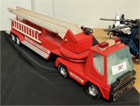 Nylint pressed steel ladder truck, apx 2 ft long