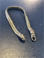 .925 sterling bracelet jaguar panther 17.26g