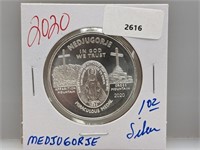 1oz .999 Silver Medjugorje Medal