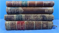4 Antique Books-1846-1893 Spanish