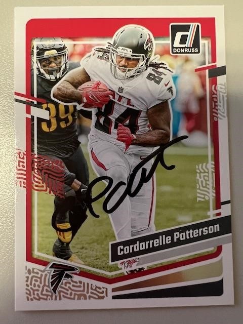 Cordarrelle Patterson Signed Card with COA