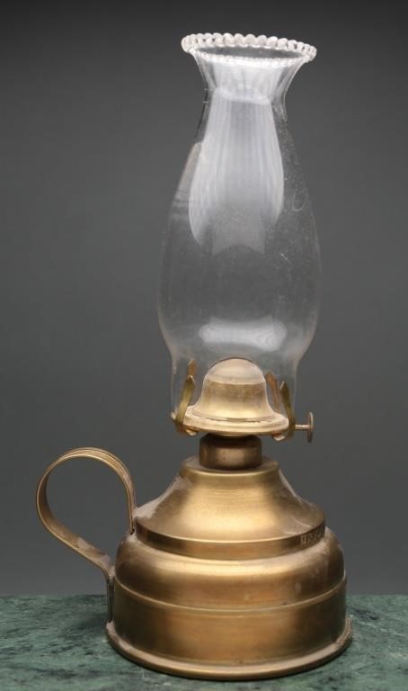 Vintage Union Pacific R/R Brass Handheld Oil Lamp