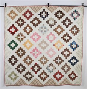 Antique Hand Sewn Quilt Signature Squares