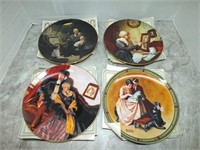 4 KNOWLES NORMAN ROCKWELL PLATES