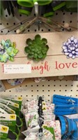 Wooden hanging signs