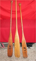 3 Wooden Oars
