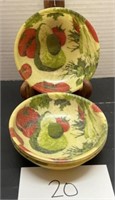 (4) 1960’s Artmor Fiberglass Bowls; Cumberland MD