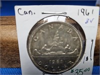 1961 CANADIAN SILVER DOLLAR