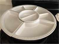 Serving platter with 4 removable sides