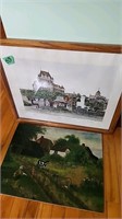 Art Print and painting lot