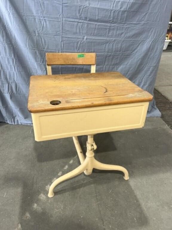 Antique school desk